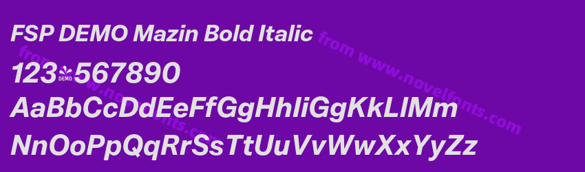 FSP DEMO Mazin Bold ItalicPreview FSP DEMO Mazin Bold ItalicPreview