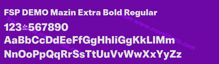 FSP DEMO Mazin Extra Bold RegularPreview FSP DEMO Mazin Extra Bold RegularPreview