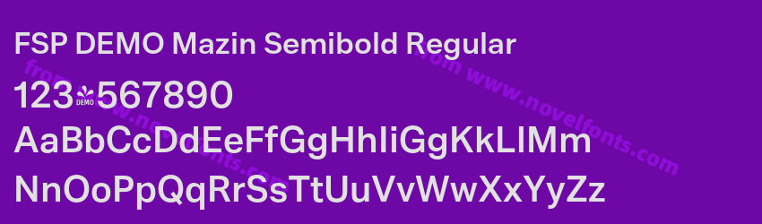 FSP DEMO Mazin Semibold RegularPreview FSP DEMO Mazin Semibold RegularPreview