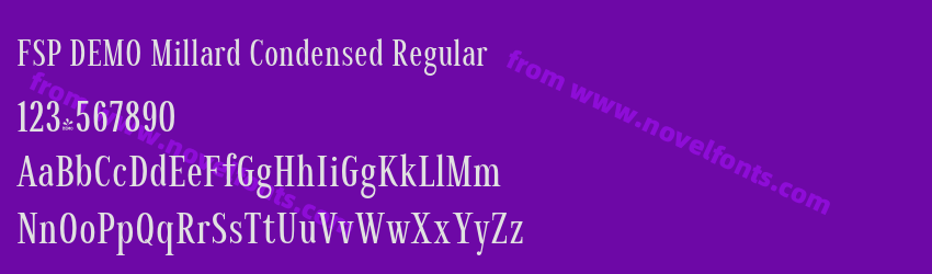 FSP DEMO Millard Condensed RegularPreview FSP DEMO Millard Condensed RegularPreview