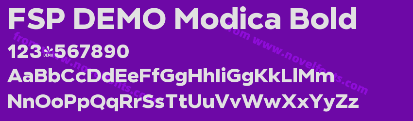 FSP DEMO Modica BoldPreview FSP DEMO Modica BoldPreview
