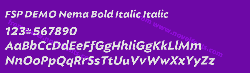 FSP DEMO Nema Bold Italic ItalicPreview FSP DEMO Nema Bold Italic ItalicPreview