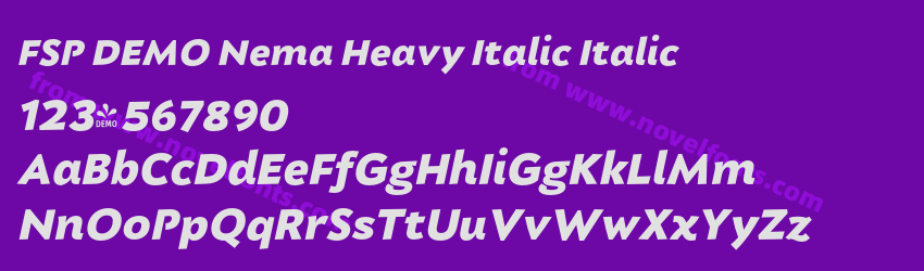FSP DEMO Nema Heavy Italic ItalicPreview FSP DEMO Nema Heavy Italic ItalicPreview