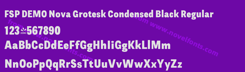 FSP DEMO Nova Grotesk Condensed Black RegularPreview FSP DEMO Nova Grotesk Condensed Black RegularPreview