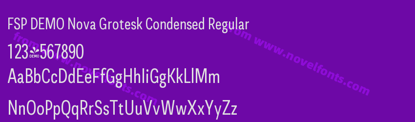 FSP DEMO Nova Grotesk Condensed RegularPreview FSP DEMO Nova Grotesk Condensed RegularPreview