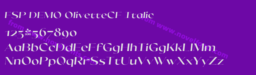 FSP DEMO OlivetteCF ItalicPreview FSP DEMO OlivetteCF ItalicPreview