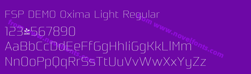 FSP DEMO Oxima Light RegularPreview FSP DEMO Oxima Light RegularPreview