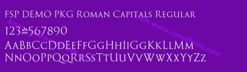 FSP DEMO PKG Roman Capitals RegularPreview FSP DEMO PKG Roman Capitals RegularPreview