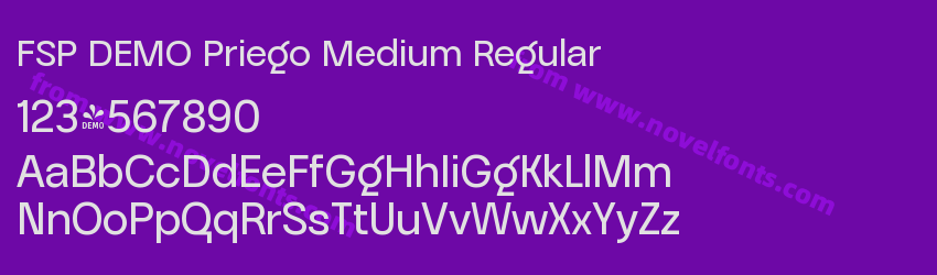 FSP DEMO Priego Medium RegularPreview FSP DEMO Priego Medium RegularPreview