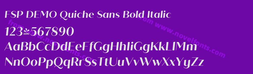 FSP DEMO Quiche Sans Bold ItalicPreview FSP DEMO Quiche Sans Bold ItalicPreview
