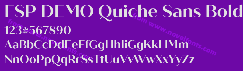 FSP DEMO Quiche Sans BoldPreview