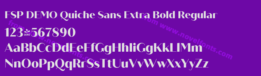 FSP DEMO Quiche Sans Extra Bold RegularPreview FSP DEMO Quiche Sans Extra Bold RegularPreview