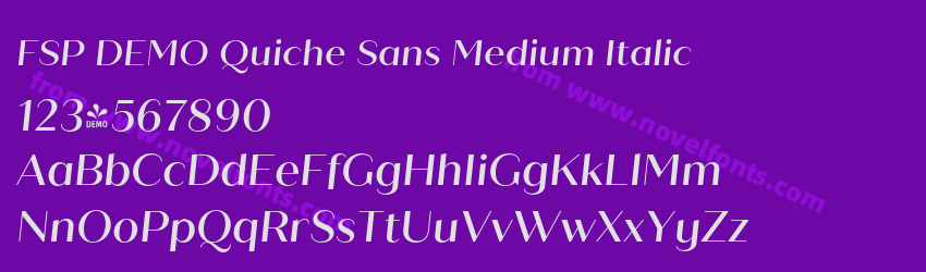 FSP DEMO Quiche Sans Medium ItalicPreview FSP DEMO Quiche Sans Medium ItalicPreview