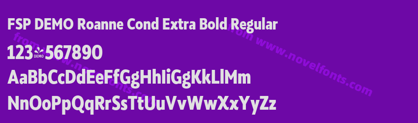 FSP DEMO Roanne Cond Extra Bold RegularPreview FSP DEMO Roanne Cond Extra Bold RegularPreview