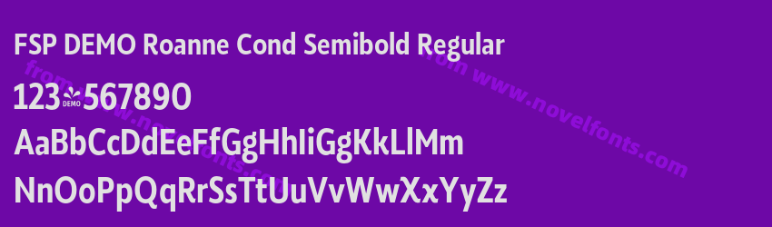 FSP DEMO Roanne Cond Semibold RegularPreview FSP DEMO Roanne Cond Semibold RegularPreview