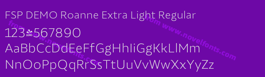 FSP DEMO Roanne Extra Light RegularPreview FSP DEMO Roanne Extra Light RegularPreview