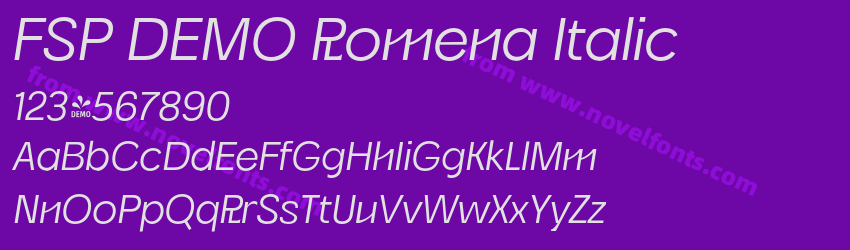 FSP DEMO Romena ItalicPreview FSP DEMO Romena ItalicPreview