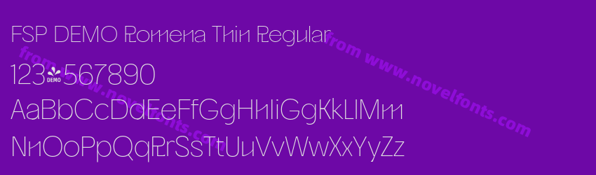 FSP DEMO Romena Thin RegularPreview FSP DEMO Romena Thin RegularPreview