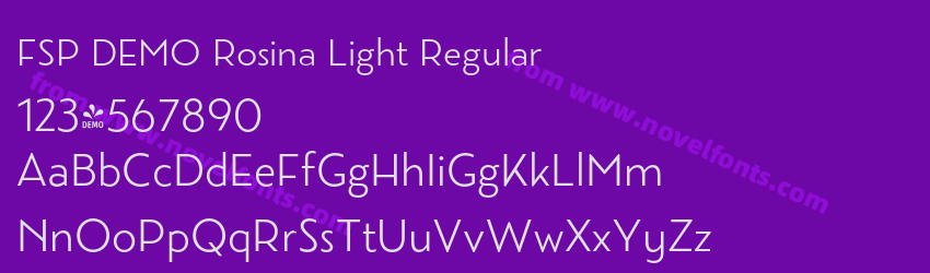 FSP DEMO Rosina Light RegularPreview FSP DEMO Rosina Light RegularPreview