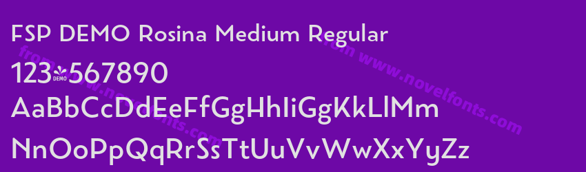 FSP DEMO Rosina Medium RegularPreview FSP DEMO Rosina Medium RegularPreview