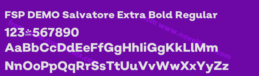 FSP DEMO Salvatore Extra Bold RegularPreview