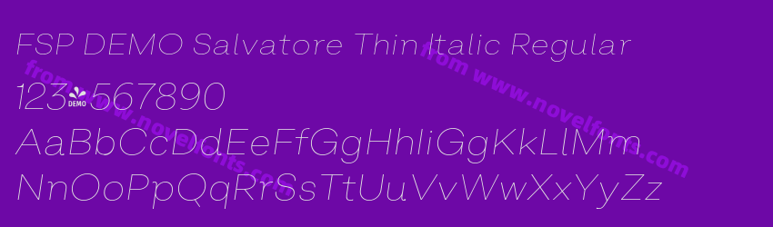 FSP DEMO Salvatore Thin Italic RegularPreview FSP DEMO Salvatore Thin Italic RegularPreview