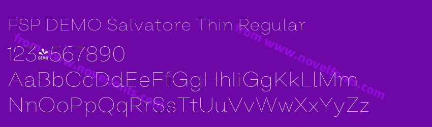 FSP DEMO Salvatore Thin RegularPreview FSP DEMO Salvatore Thin RegularPreview