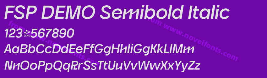 FSP DEMO Semibold ItalicPreview