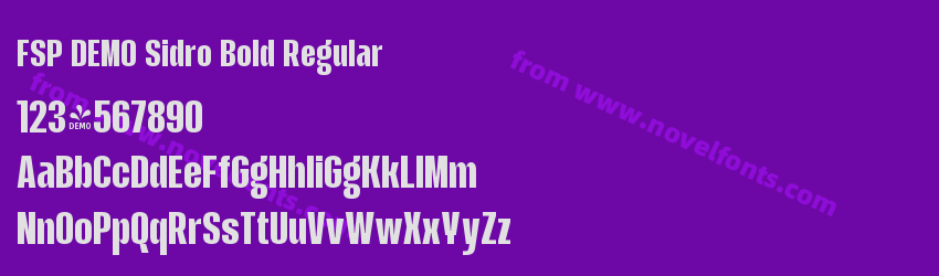 FSP DEMO Sidro Bold RegularPreview FSP DEMO Sidro Bold RegularPreview