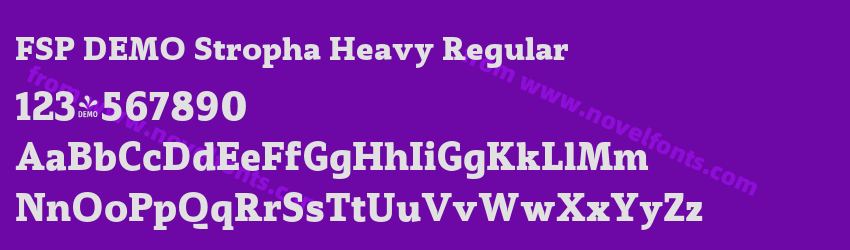 FSP DEMO Stropha Heavy RegularPreview FSP DEMO Stropha Heavy RegularPreview