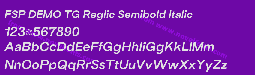 FSP DEMO TG Reglic Semibold ItalicPreview FSP DEMO TG Reglic Semibold ItalicPreview