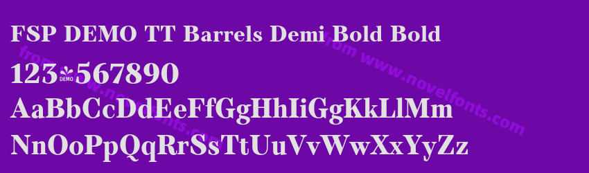 FSP DEMO TT Barrels Demi Bold BoldPreview FSP DEMO TT Barrels Demi Bold BoldPreview