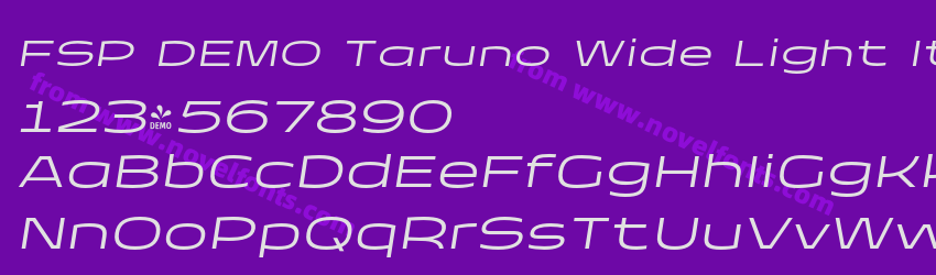 FSP DEMO Taruno Wide Light ItalicPreview FSP DEMO Taruno Wide Light ItalicPreview