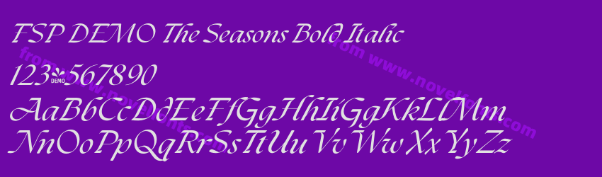 FSP DEMO The Seasons Bold ItalicPreview FSP DEMO The Seasons Bold ItalicPreview