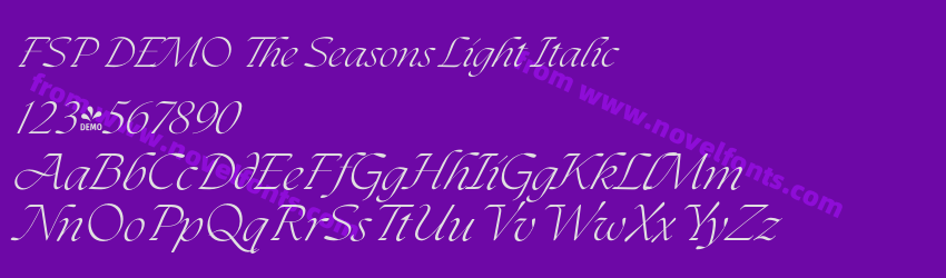FSP DEMO The Seasons Light ItalicPreview FSP DEMO The Seasons Light ItalicPreview