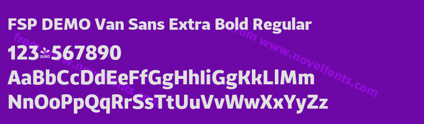 FSP DEMO Van Sans Extra Bold RegularPreview FSP DEMO Van Sans Extra Bold RegularPreview