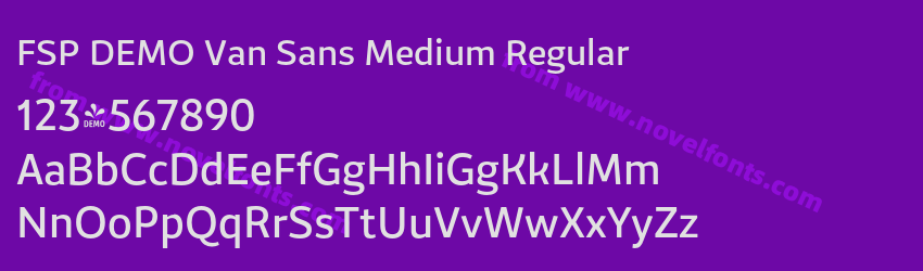 FSP DEMO Van Sans Medium RegularPreview FSP DEMO Van Sans Medium RegularPreview