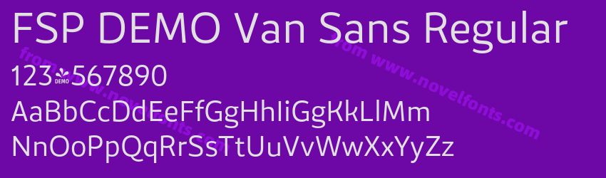FSP DEMO Van Sans RegularPreview FSP DEMO Van Sans RegularPreview
