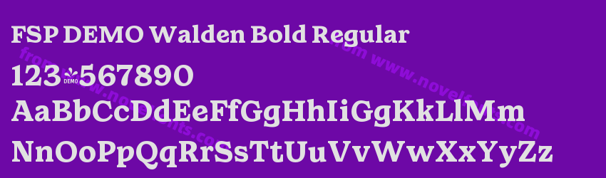 FSP DEMO Walden Bold RegularPreview FSP DEMO Walden Bold RegularPreview