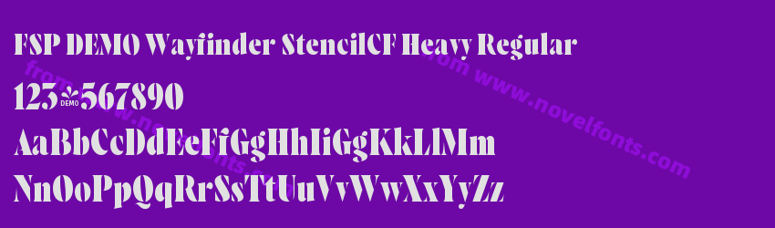 FSP DEMO Wayfinder StencilCF Heavy RegularPreview FSP DEMO Wayfinder StencilCF Heavy RegularPreview