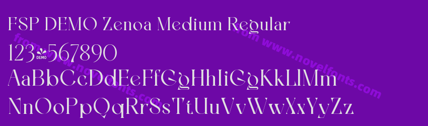 FSP DEMO Zenoa Medium RegularPreview FSP DEMO Zenoa Medium RegularPreview