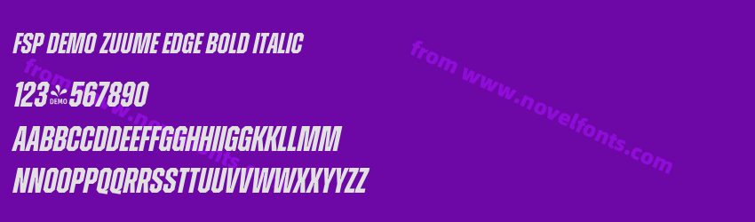 FSP DEMO Zuume Edge Bold ItalicPreview FSP DEMO Zuume Edge Bold ItalicPreview