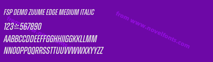 FSP DEMO Zuume Edge Medium ItalicPreview FSP DEMO Zuume Edge Medium ItalicPreview