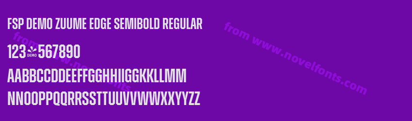 FSP DEMO Zuume Edge Semibold RegularPreview FSP DEMO Zuume Edge Semibold RegularPreview