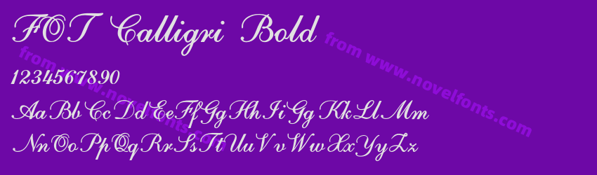 FOT Calligri BoldPreview FOT Calligri BoldPreview