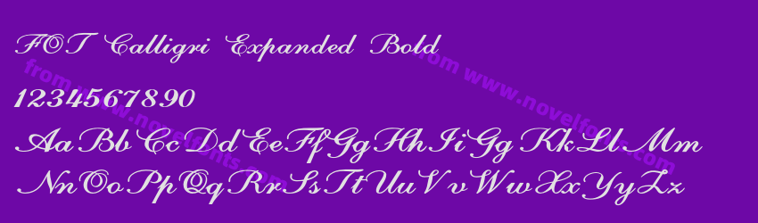 FOT Calligri Expanded BoldPreview FOT Calligri Expanded BoldPreview