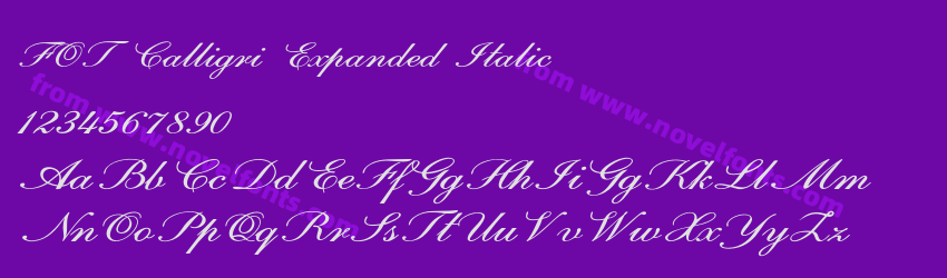 FOT Calligri Expanded ItalicPreview FOT Calligri Expanded ItalicPreview