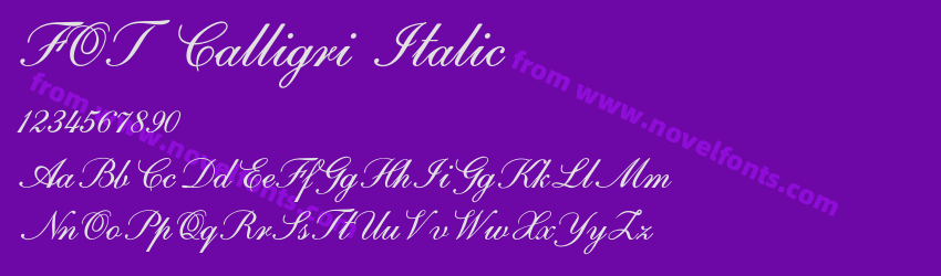 FOT Calligri ItalicPreview FOT Calligri ItalicPreview