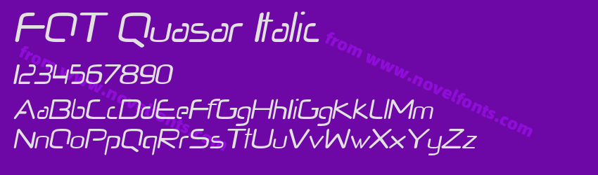 FOT Quasar ItalicPreview FOT Quasar ItalicPreview