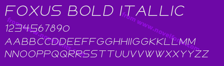FOXUS BOLD ITALLICPreview FOXUS BOLD ITALLICPreview